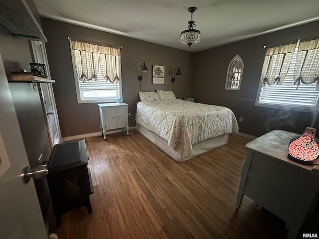 11382 Petroff Rd, Benton, IL 62812 - bedroom featuring wood finished floors and baseboards