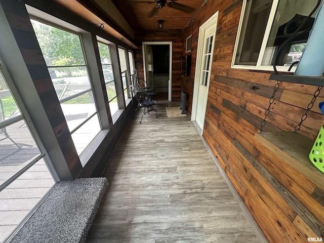 11382 Petroff Rd, Benton, IL 62812 - wooden terrace with a ceiling fan