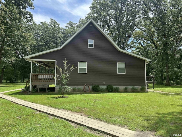 11382 Petroff Rd, Benton, IL 62812 - view of side of property featuring a yard