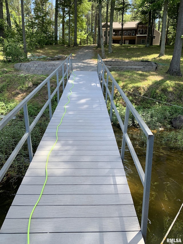65 Stony Pt, Goreville, IL 62939 - dock with a water view