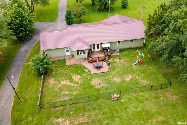 13399 S County Line Rd, West Frankfort, IL 62896 - aerial view of property and surrounding area