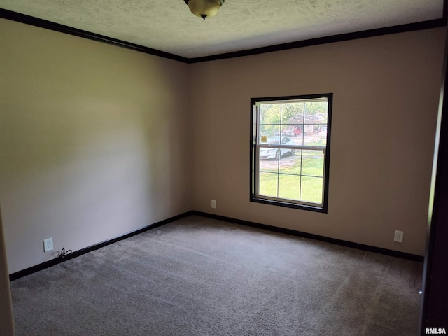 45 Davis Ridge Rd, Eldorado, IL 62930 - carpeted spare room featuring a textured ceiling and ornamental molding