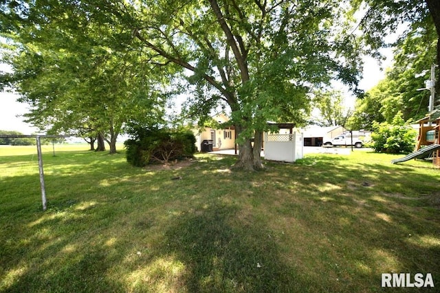 793 County Road 635 E, Wayne City, IL 62895 - view of yard featuring a playground