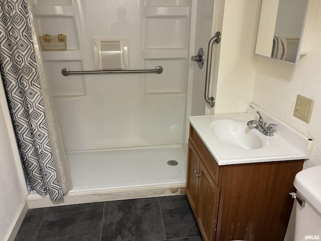 415 S 4th St, Mount Vernon, IL 62864 - bathroom with a stall shower and vanity