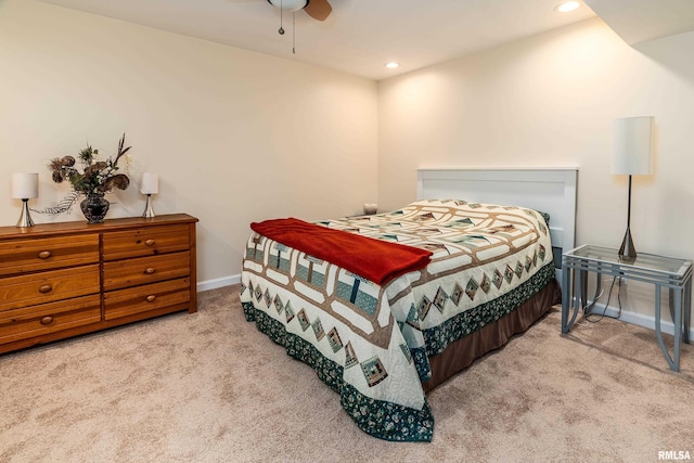 103 Woodland Trl, Anna, IL 62906 - bedroom featuring carpet, recessed lighting, and ceiling fan