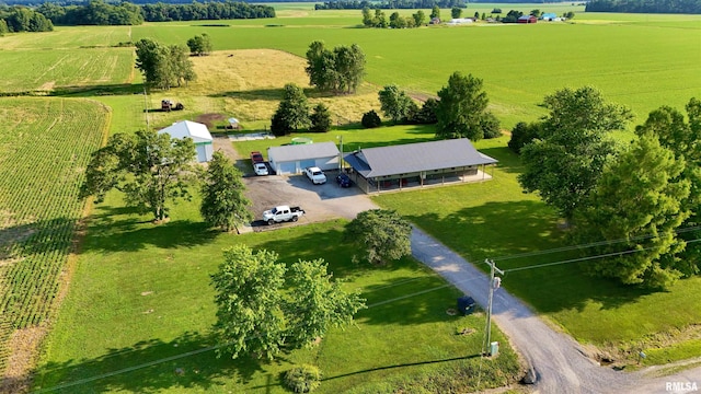 232 Palm Ln, Flora, IL 62839 - aerial view of sparsely populated area featuring farmland