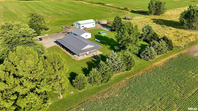 232 Palm Ln, Flora, IL 62839 - aerial view of sparsely populated area featuring farmland