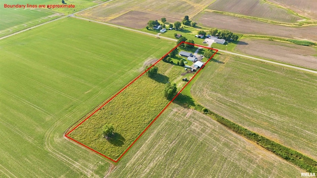 232 Palm Ln, Flora, IL 62839 - view of rural area featuring property boundaries highlighted