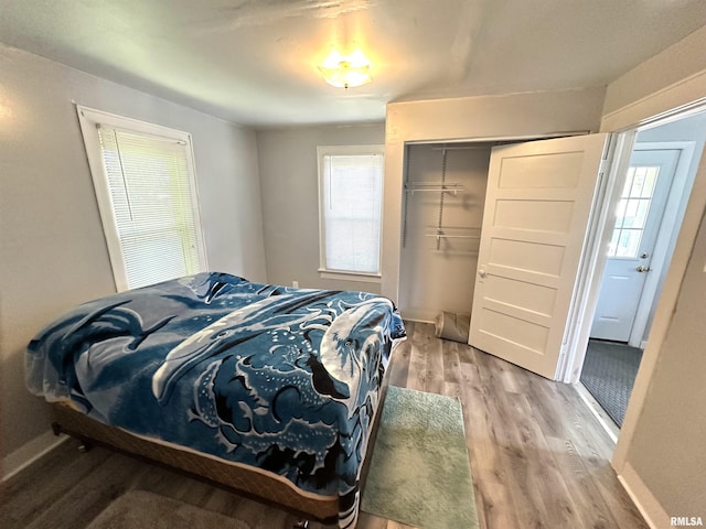 2448 E State Route 161st Rte, Centralia, IL 62801 - bedroom with light wood-style floors and a closet