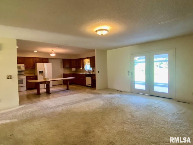 117 N Plains Ave, Marion, IL 62959 - unfurnished living room with light carpet