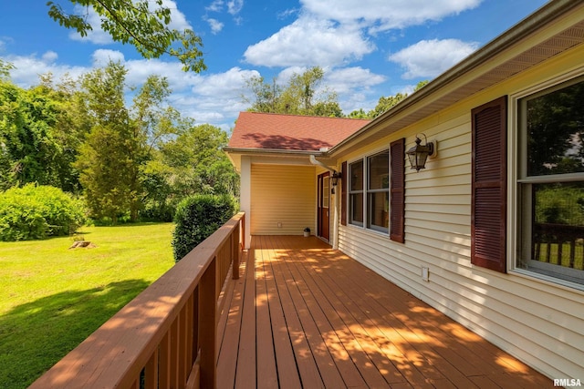 243 Pump Station Rd, Makanda, IL 62958 - deck with a yard
