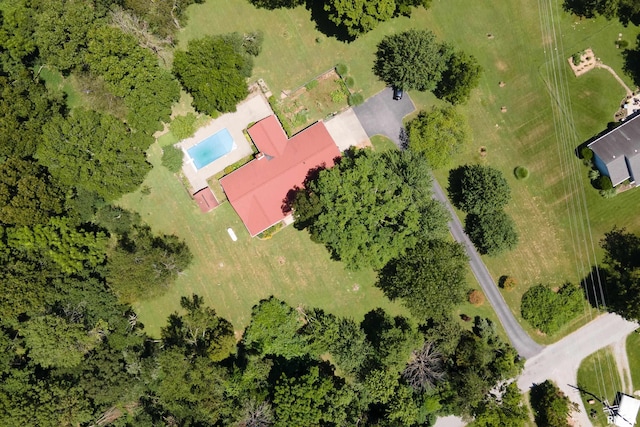 243 Pump Station Rd, Makanda, IL 62958 - bird's eye view of a pool area