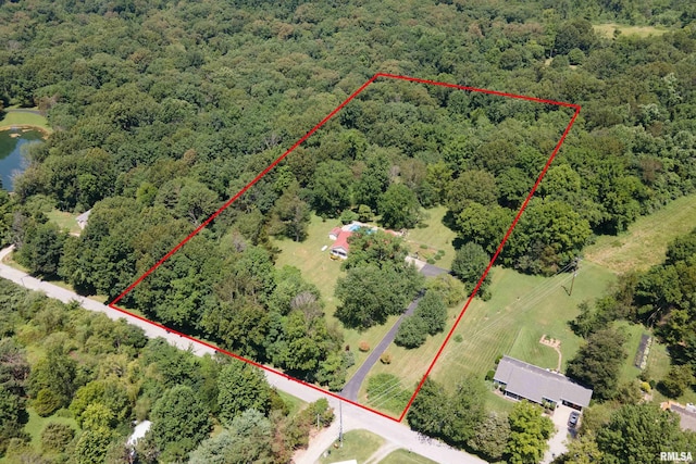 243 Pump Station Rd, Makanda, IL 62958 - view of property location with property parcel outlined