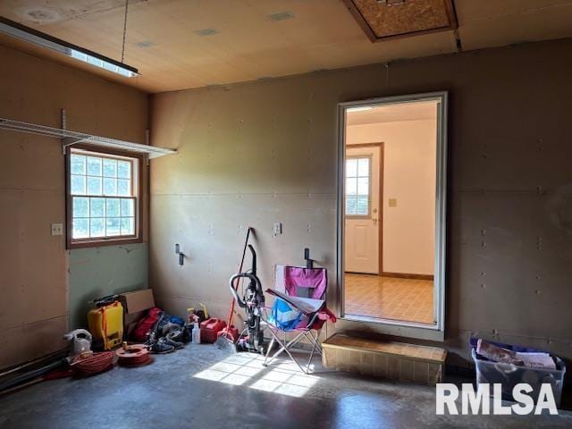 15944 Moellers Rd, Marion, IL 62959 - interior space featuring unfinished concrete floors and healthy amount of natural light