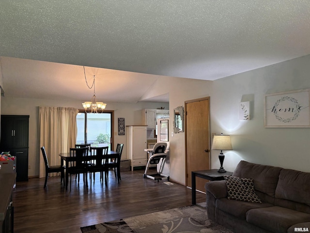 2119 Rains St, Murphysboro, IL 62966 - dining space with a chandelier and dark wood finished floors