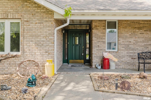 11823 Taylor Dr, Marion, IL 62959 - entrance to property with a shingled roof and brick siding