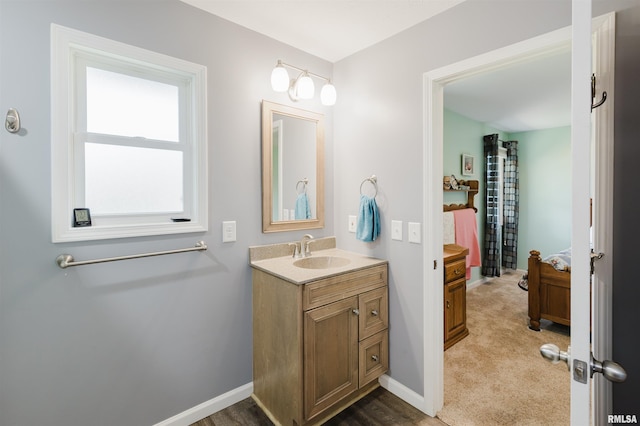 11823 Taylor Dr, Marion, IL 62959 - bathroom with vanity and baseboards