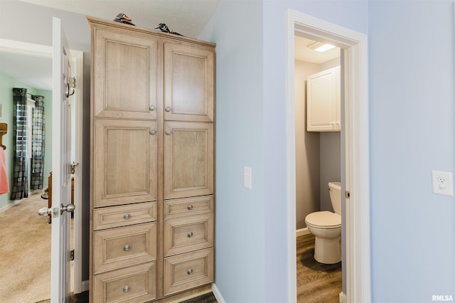 11823 Taylor Dr, Marion, IL 62959 - bathroom featuring toilet and wood finished floors