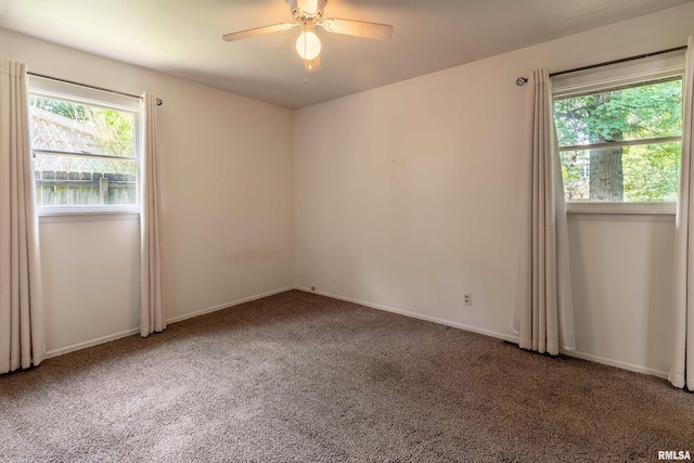1811 W Freeman St, Carbondale, IL 62901 - carpeted spare room featuring healthy amount of natural light and a ceiling fan