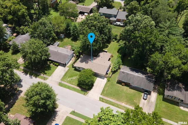 1811 W Freeman St, Carbondale, IL 62901 - aerial perspective of suburban area
