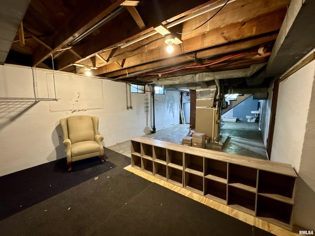 403 Freeman St, Anna, IL 62906 - unfinished below grade area with heating unit