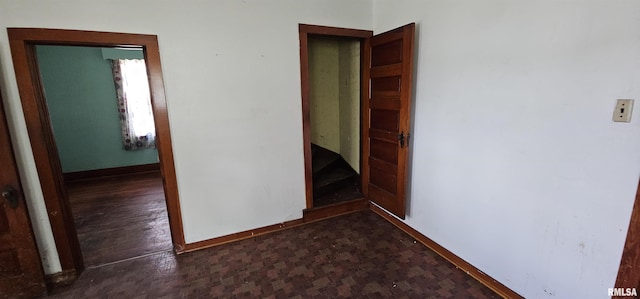 232 N James Ave, Centralia, IL 62801 - unfurnished room featuring baseboards and parquet floors
