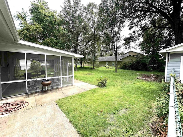6 Charles Dr, Centralia, IL 62801 - view of green lawn featuring a sunroom