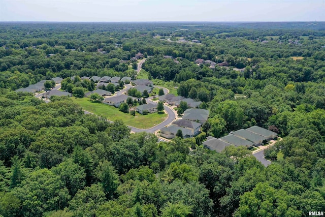 view of aerial view