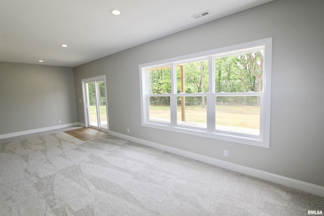 view of carpeted empty room