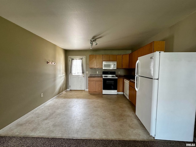 kitchen featuring white appliances