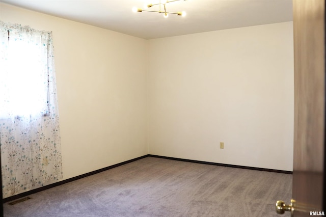 view of carpeted empty room