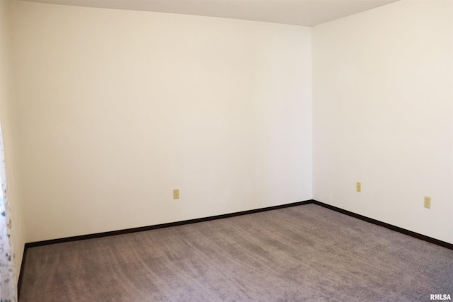 unfurnished bedroom with a closet and carpet floors