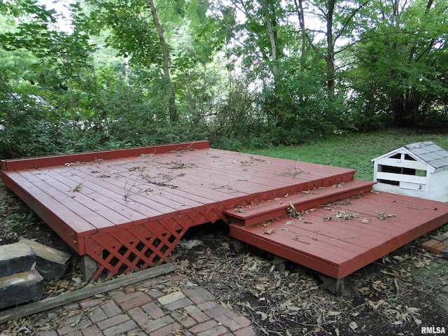 view of community featuring a deck