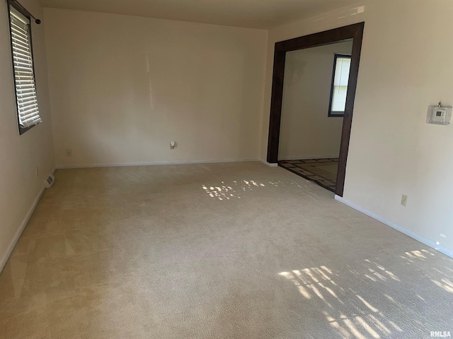 view of carpeted empty room