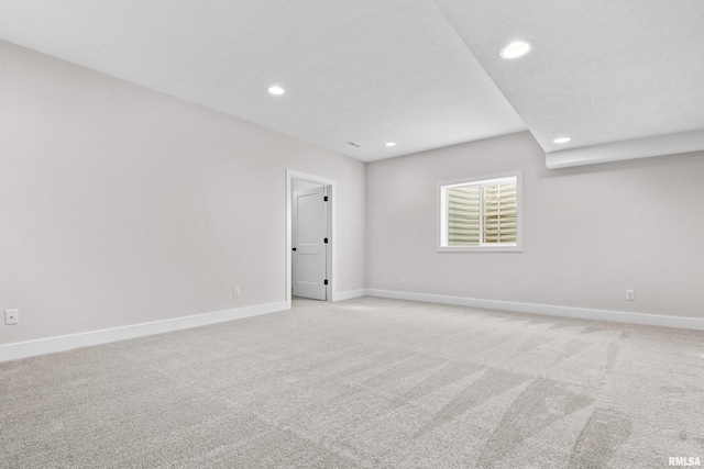 empty room with light carpet