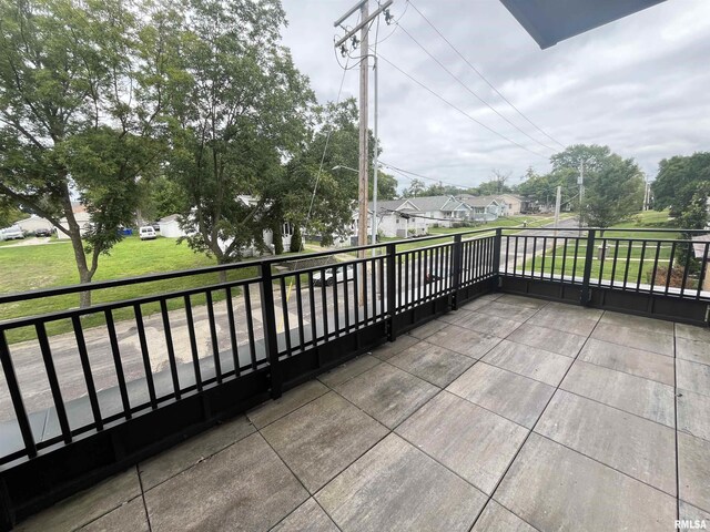 view of patio / terrace featuring a balcony