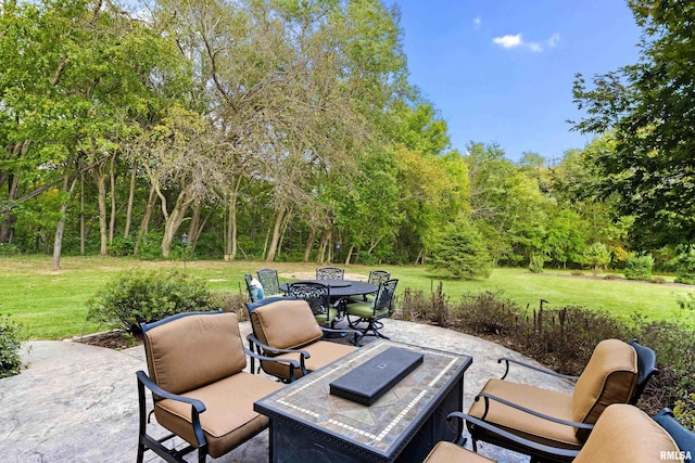 view of patio / terrace featuring outdoor dining area