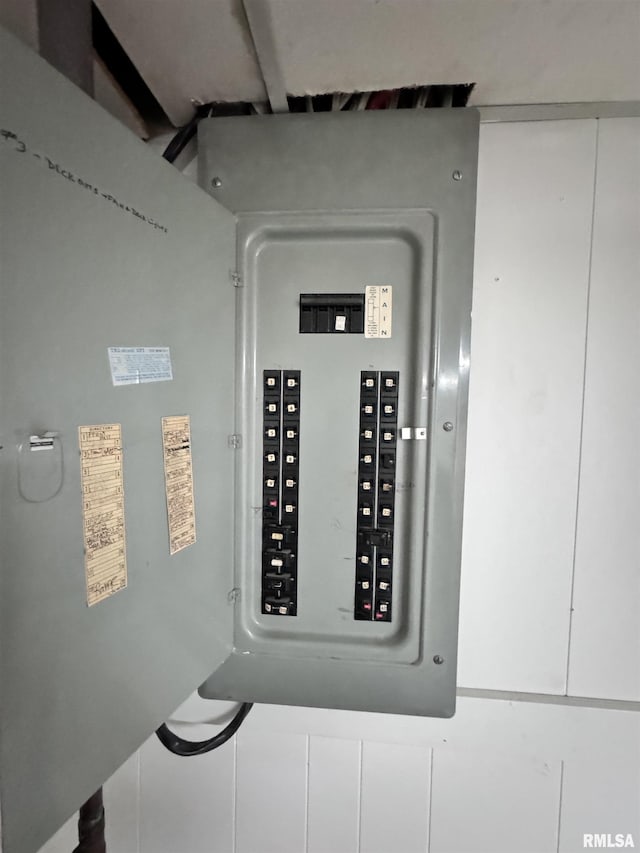 utility room with electric panel