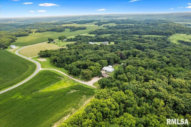 1638 Knox Highway 15, Dahinda, IL 61428 - view of rural area with a heavily wooded area