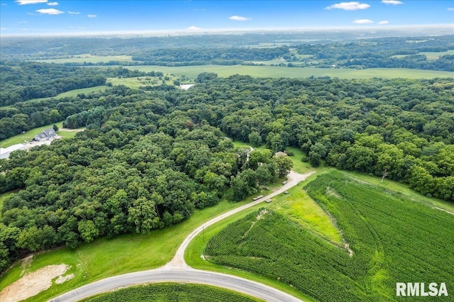 1638 Knox Highway 15, Dahinda, IL 61428 - aerial view of a heavily wooded area