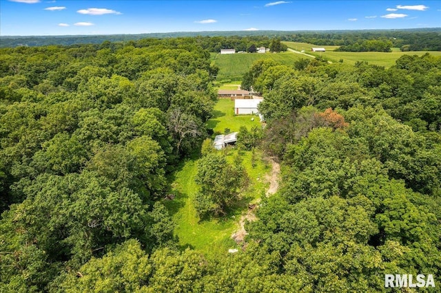 1638 Knox Highway 15, Dahinda, IL 61428 - drone / aerial view of a heavily wooded area