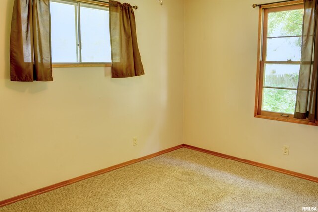 view of carpeted empty room