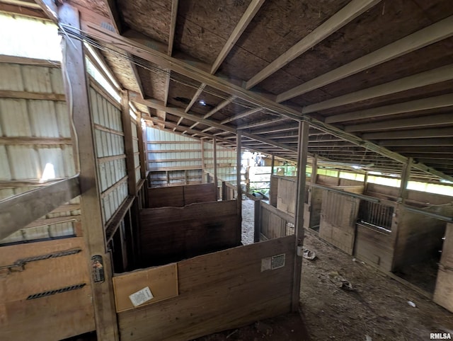 view of horse barn