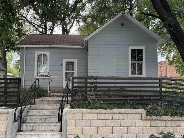 view of bungalow-style home