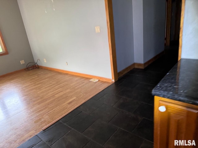 interior space featuring dark hardwood / wood-style floors