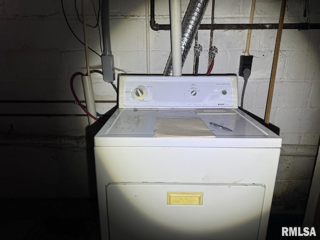 washroom featuring washer / clothes dryer