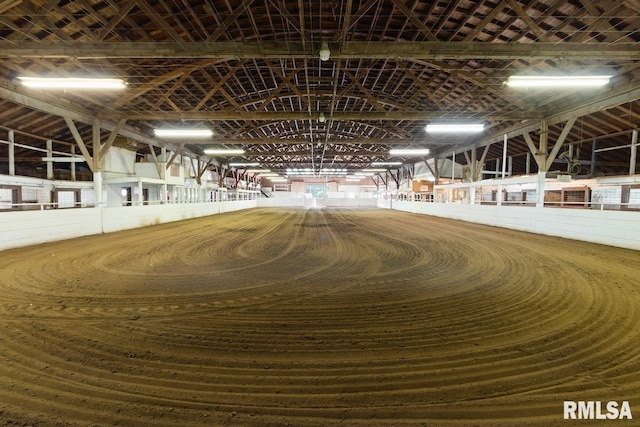 view of horse barn