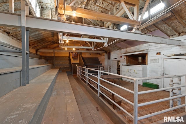 view of horse barn