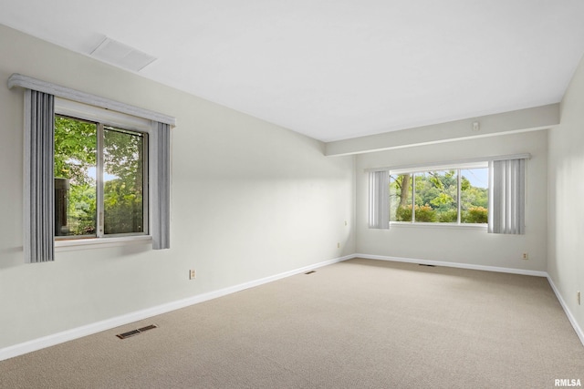 spare room featuring carpet floors