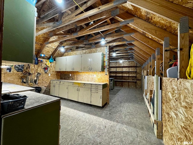 view of attic